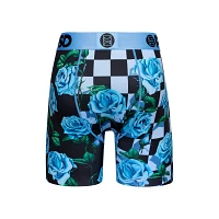 Blue PSD Rose Checkered Boxers