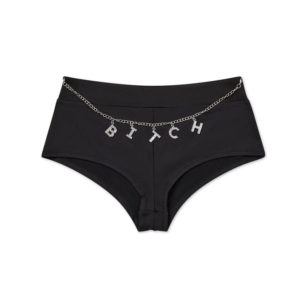 Bitch Charm Chain Booty Shorts