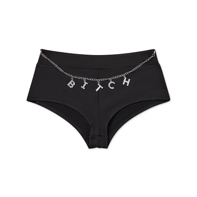 Bitch Charm Chain Booty Shorts