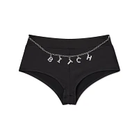 Bitch Charm Chain Booty Shorts