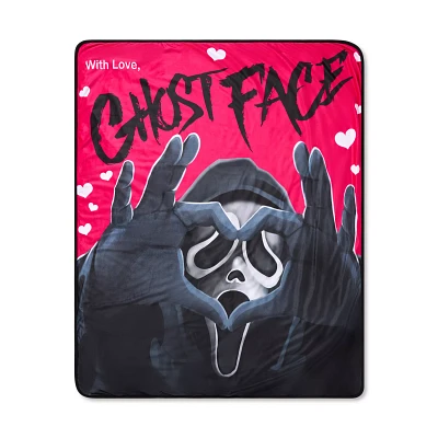 Ghost Face With Love Fleece Blanket