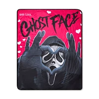 Ghost Face With Love Fleece Blanket