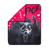 Ghost Face With Love Fleece Blanket