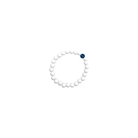 Navy and White Long Distance Bracelets - 2 Pack