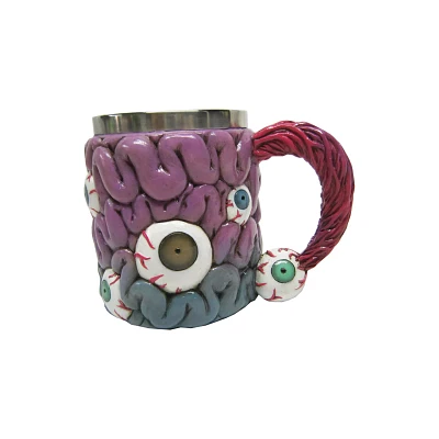 Brains and Eyeball Resin Coffee Mug - 13.5 oz.