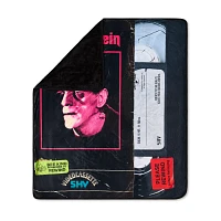 Frankenstein VHS Fleece Blanket - Universal Monsters