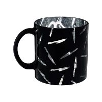 Ghost Face Knife Glass Coffee Mug - 20 oz.