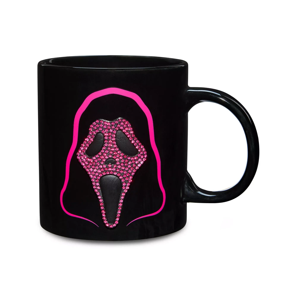 Ghost Face Rhinestone Mask Coffee Mug - 20 oz.