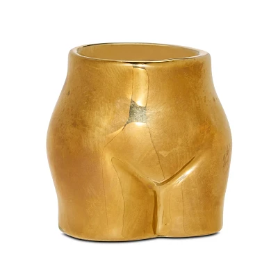 Metallic Gold Butt Molded Shot Glass - 2 oz.