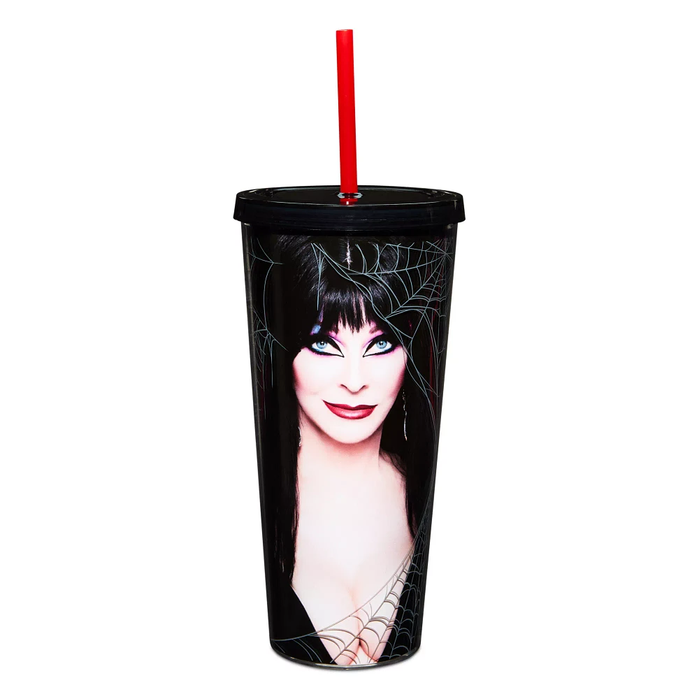 Elvira Mistress of the Dark Cup with Straw - 22 oz.