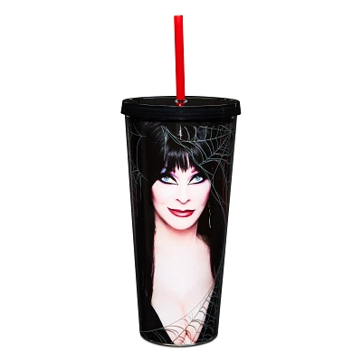 Elvira Mistress of the Dark Cup with Straw - 22 oz.