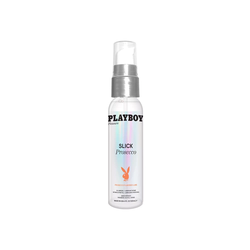 Slick Prosecco Flavored Lube 4 oz. - Playboy Pleasure