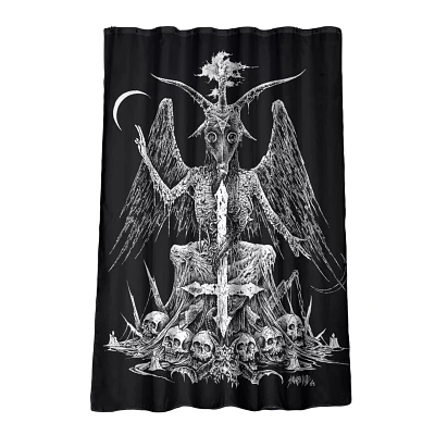 Baphomet Shower Curtain - Sawblade666