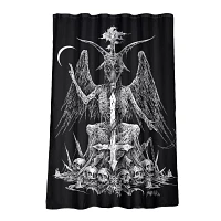 Baphomet Shower Curtain - Sawblade666
