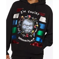 I'm Chucky Wanna Play Sequin Hoodie