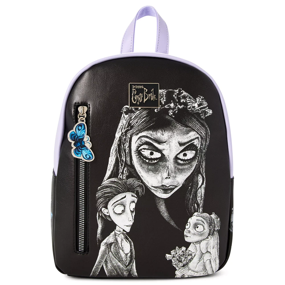 Corpse Bride Black and Purple Mini Backpack