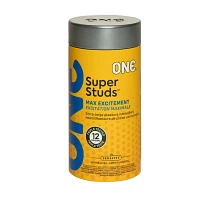 Multi-Pack One Super Studs Condoms - 12 Count