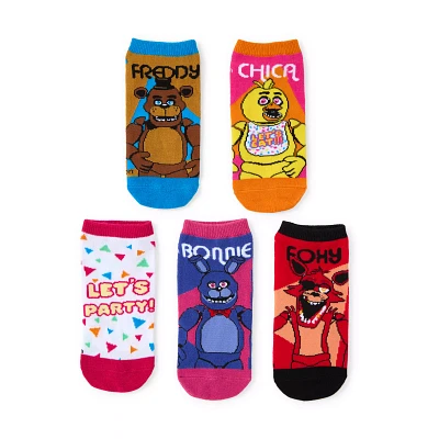 Five Nights at Freddy's Party No Show Socks - 5 Pack