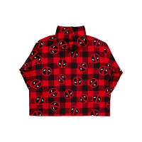 Red Deadpool Gingham Wearable Blanket