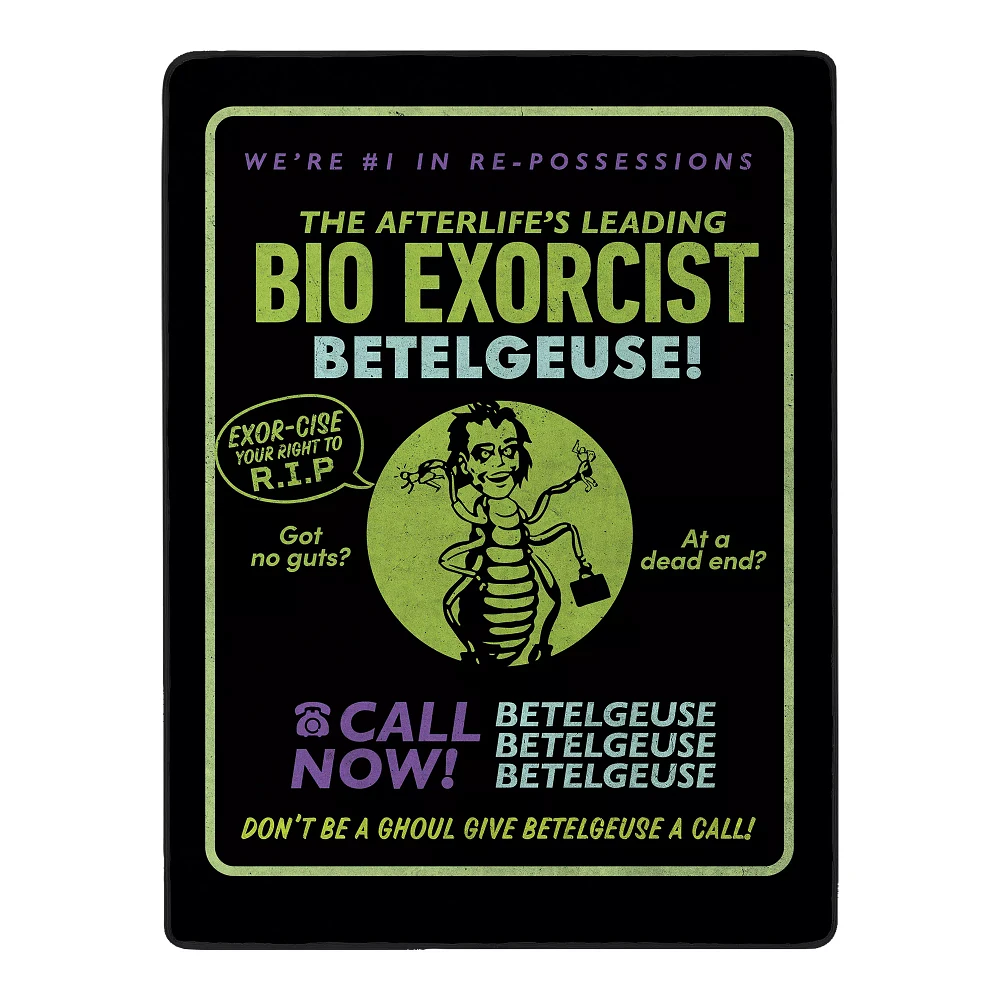 Call Bio Exorcist Fleece Blanket - Beetlejuice