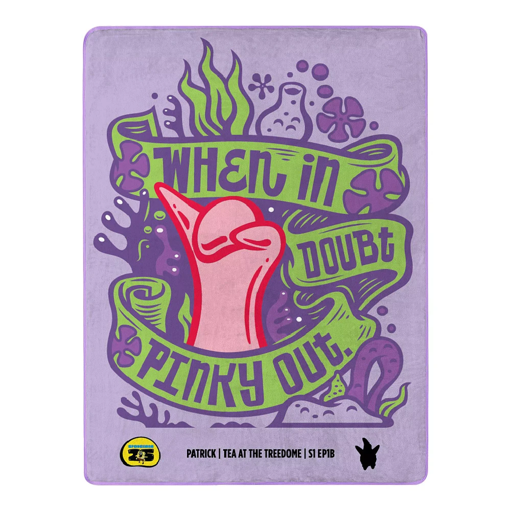 SpongeBob SquarePants Pinky Out Fleece Blanket