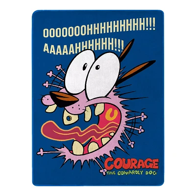 Courage the Cowardly Dog Aaahh Fleece Blanket