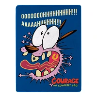 Courage the Cowardly Dog Aaahh Fleece Blanket