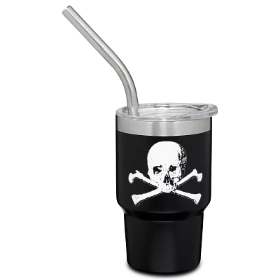Skull Mini Travel Tumbler with Straw - 3 oz