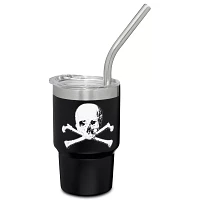 Skull Mini Travel Tumbler with Straw - 3 oz