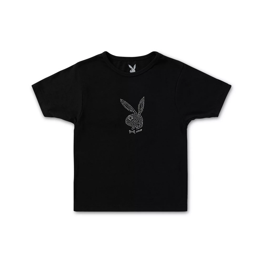 Rhinestone Playboy Bunny Logo Baby T Shirt