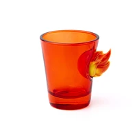 Flame Insert Decal Shot Glass - 2 oz.