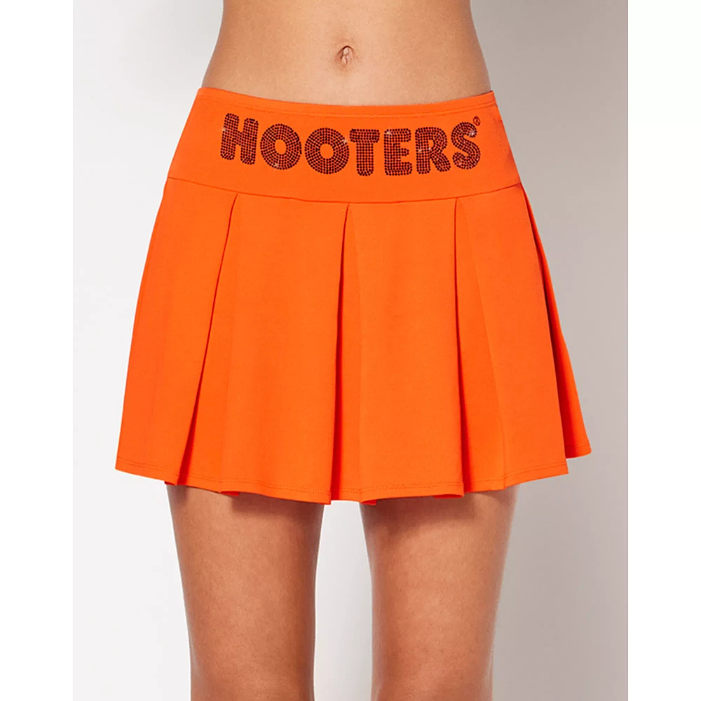 Orange Hooters Rhinestone Skirt