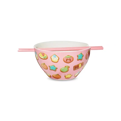 Kirby's Pupupu Sweet Shop Bowl with Chopsticks - 20 oz