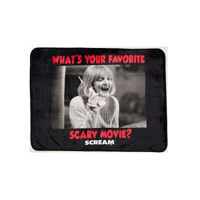 Scream What's Your Favorite Scary Movie Fleece Blanket