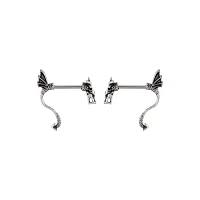 Silvertone Dragon Fake Pinchers