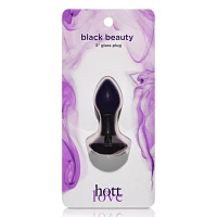 Black Beauty Glass Butt Plug - Hott Love