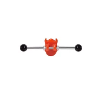 Red Baby Devil Industrial Barbell - 14 Gauge