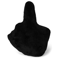 Black Skeleton Middle Finger Pillow