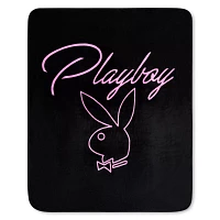Playboy Bunny Logo Reversible Fleece Blanket