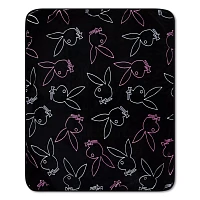 Playboy Bunny Logo Reversible Fleece Blanket
