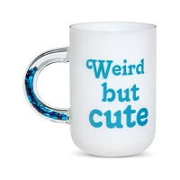 Weird But Cute Glitter Handle Coffee Mug - Lilo & Stitch