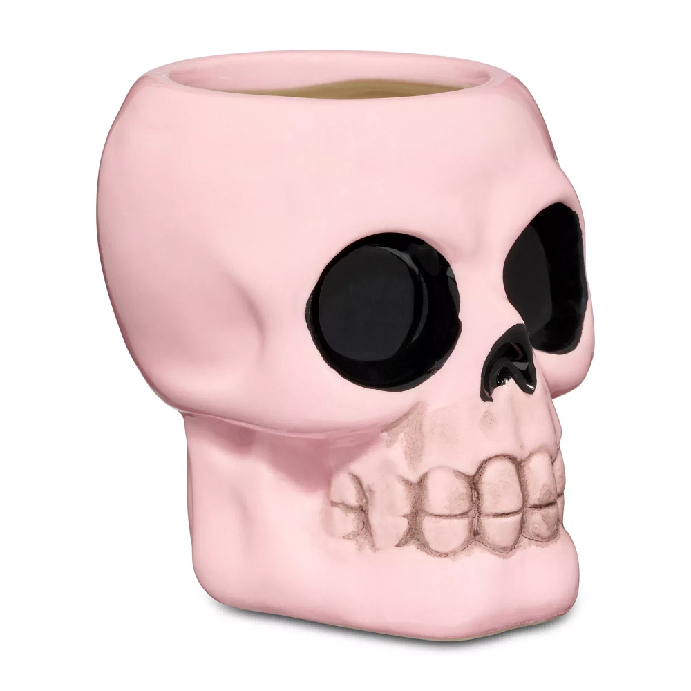 Pink Molded Skull Shot Glass - 2 oz.