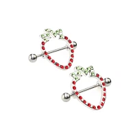 Strawberry Nipple Shields - 14 Gauge