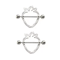 Strawberry Nipple Shields - 14 Gauge