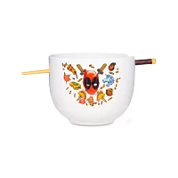 Deadpool Favorite Foods Bowl with Chopsticks 20 oz. - Marvel