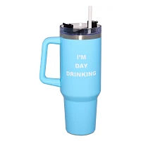 I'm Day Drinking Travel Tumbler with Straw - 40 oz.