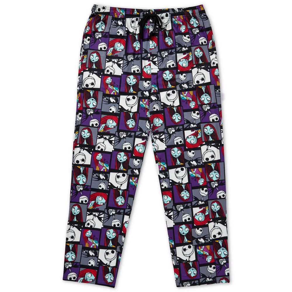 Jack and Sally Patchwork Square Lounge Pants - The Nightmare Before Christmas