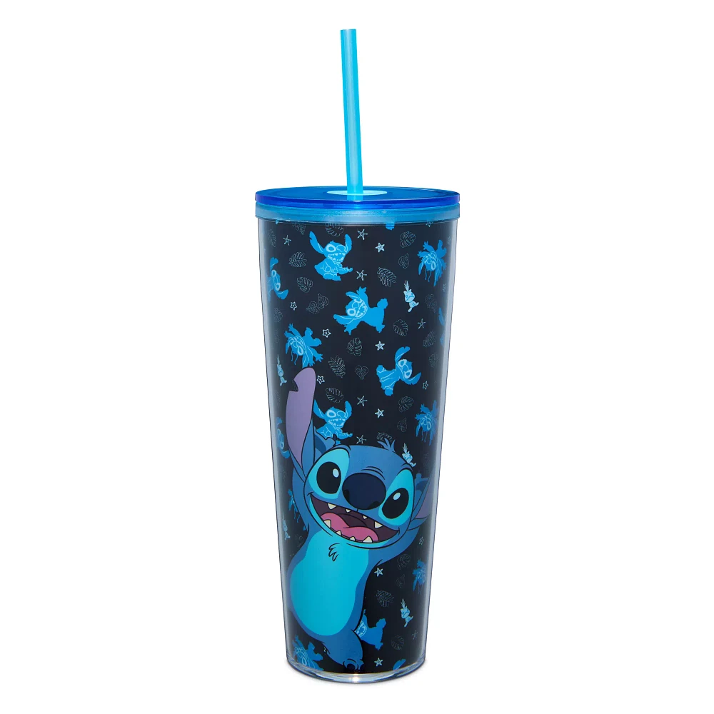 Stitch Leaf Print Cup with Straw 26 oz. - Lilo & Stitch