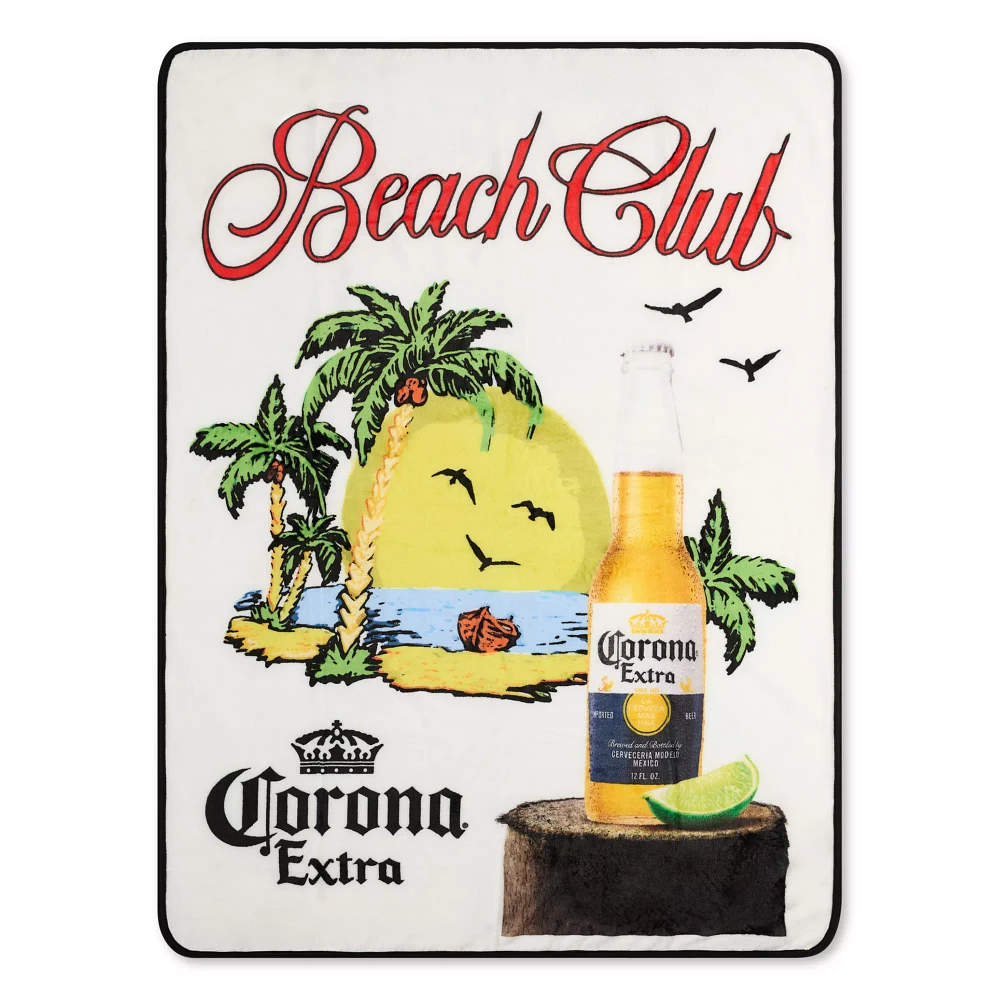 Corona Extra Beach Club Fleece Blanket