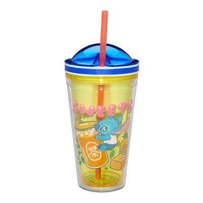 Sweet Stitch Cup With Straw and Snack Holder 16 Oz - Lilo & Stitch